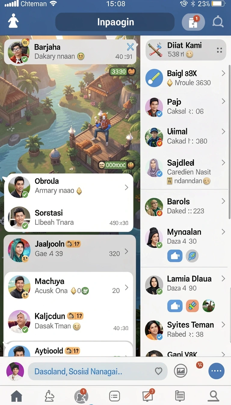 Tampilan utama aplikasi Review Aplikasi limit yang intuitif dan efisien.